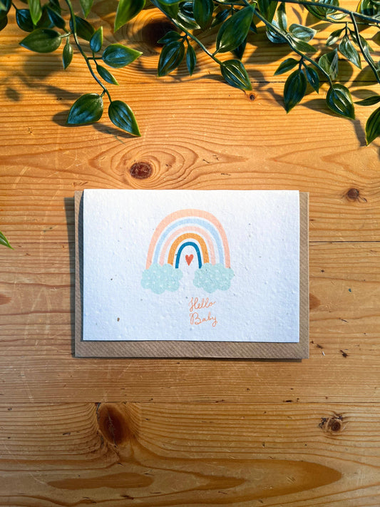 Hello Baby - Plantable Seed Card