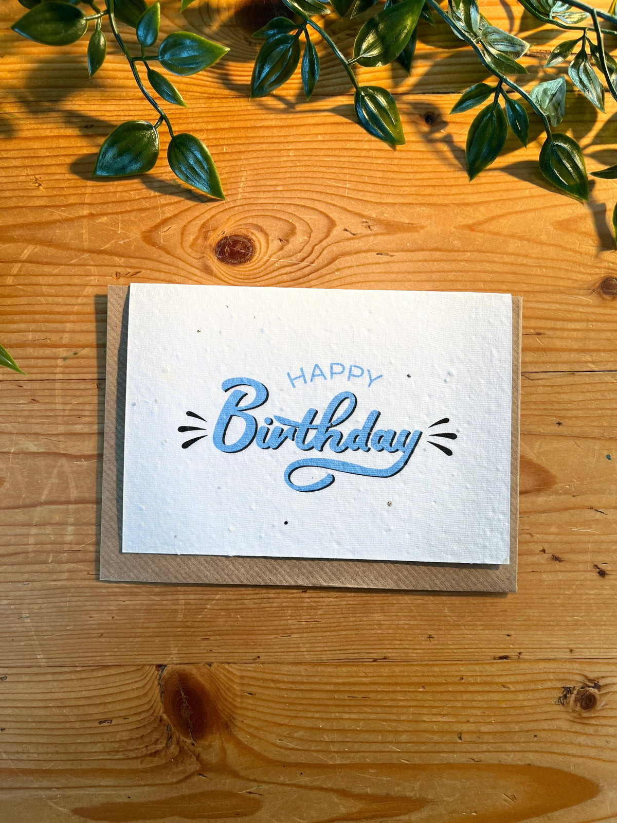 Happy Birthday Blue - Plantable Seed Card
