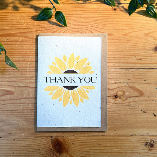 Thank You Sunflower - Plantable Seed Card