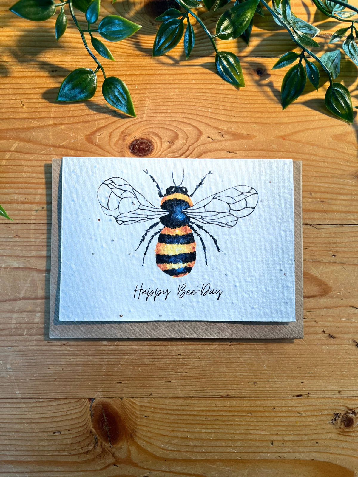 Happy Bee Day - Plantable Seed Card