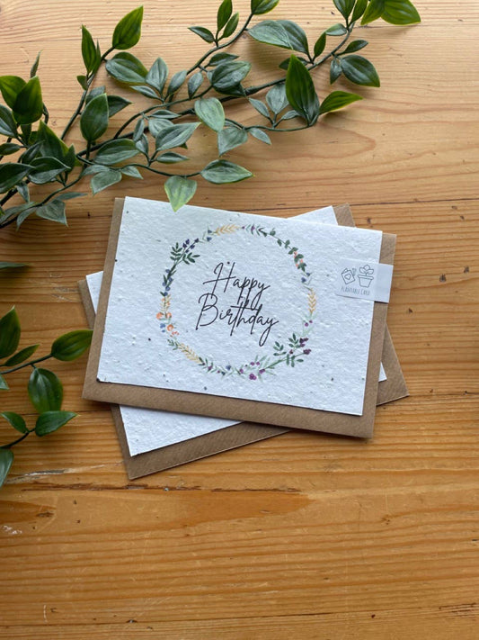 Happy Birthday - Plantable Seed Card