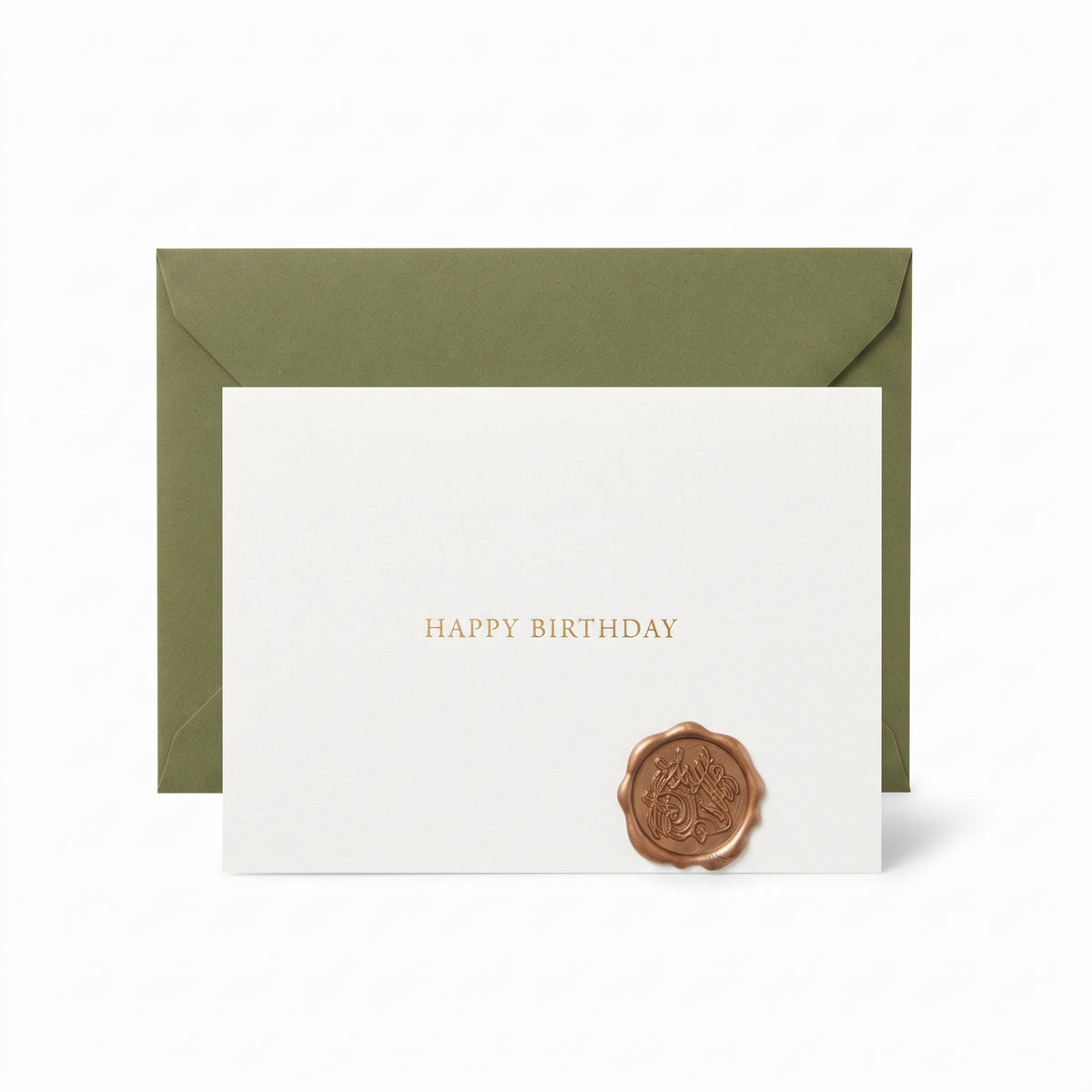 The Olive Seal Wax-Sealed Card