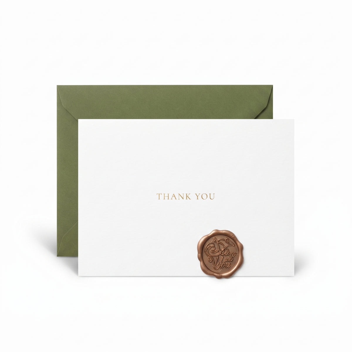 The Olive Seal Wax-Sealed Card