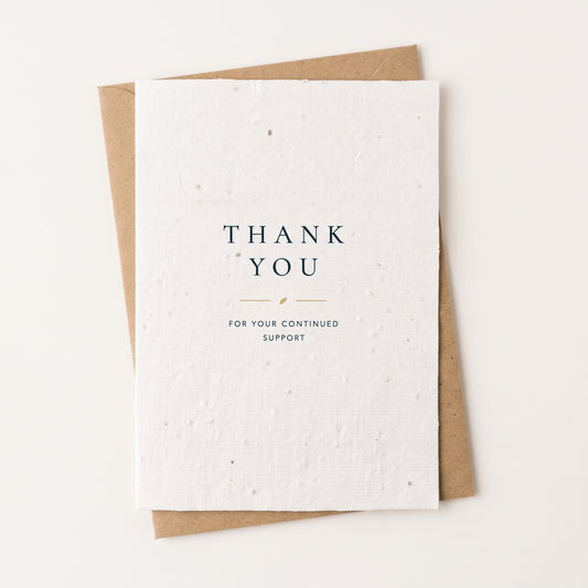 Letterpress | Plantable Business Thank You Card