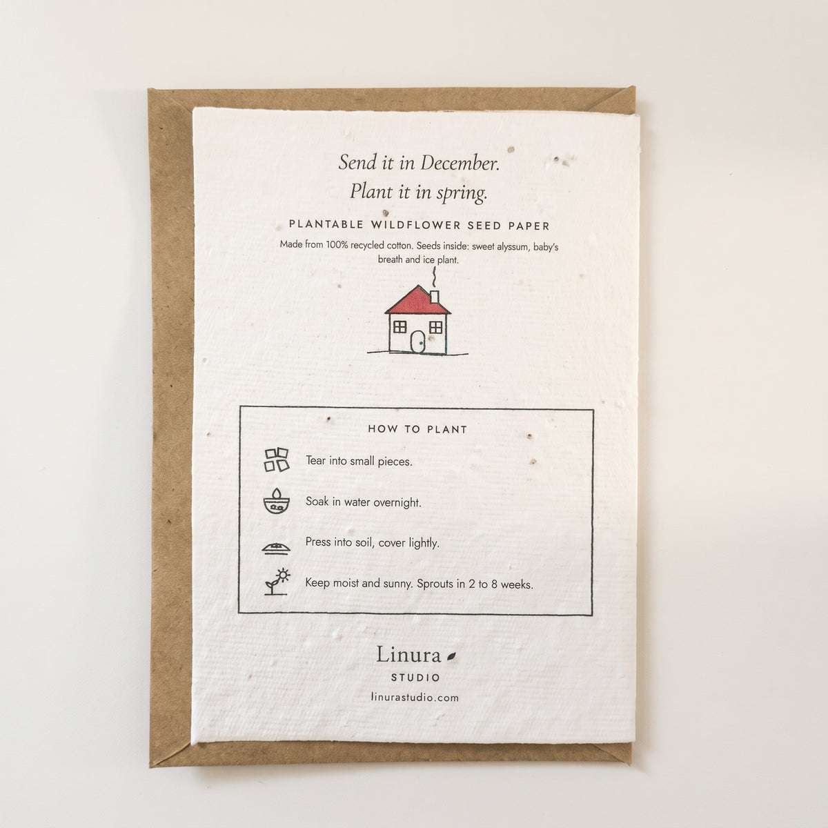 Little Cottage | Plantable Christmas Card