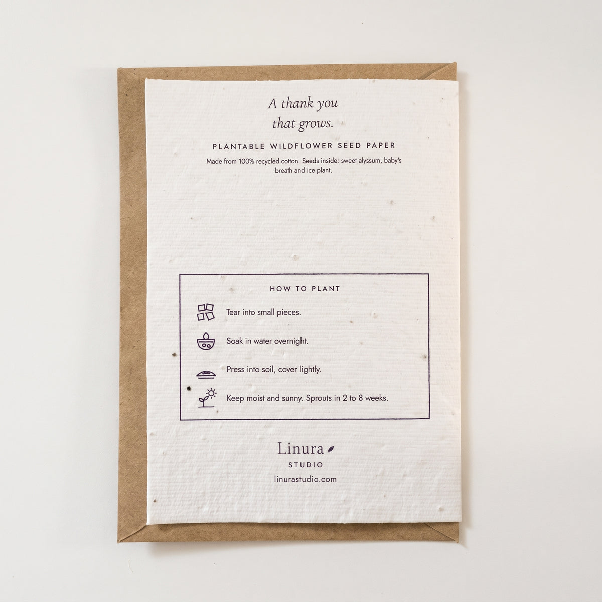Letterpress | Plantable Business Thank You Card