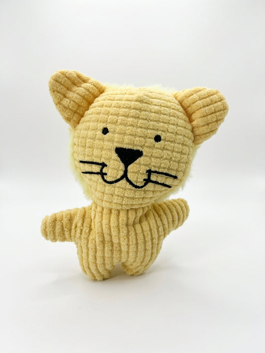Squeaky Corduroy Cat Plush Dog Toy