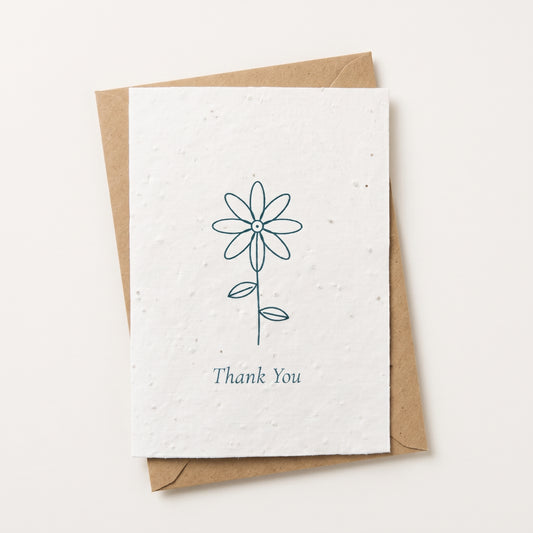 Single Daisy | Plantable Thank You Card