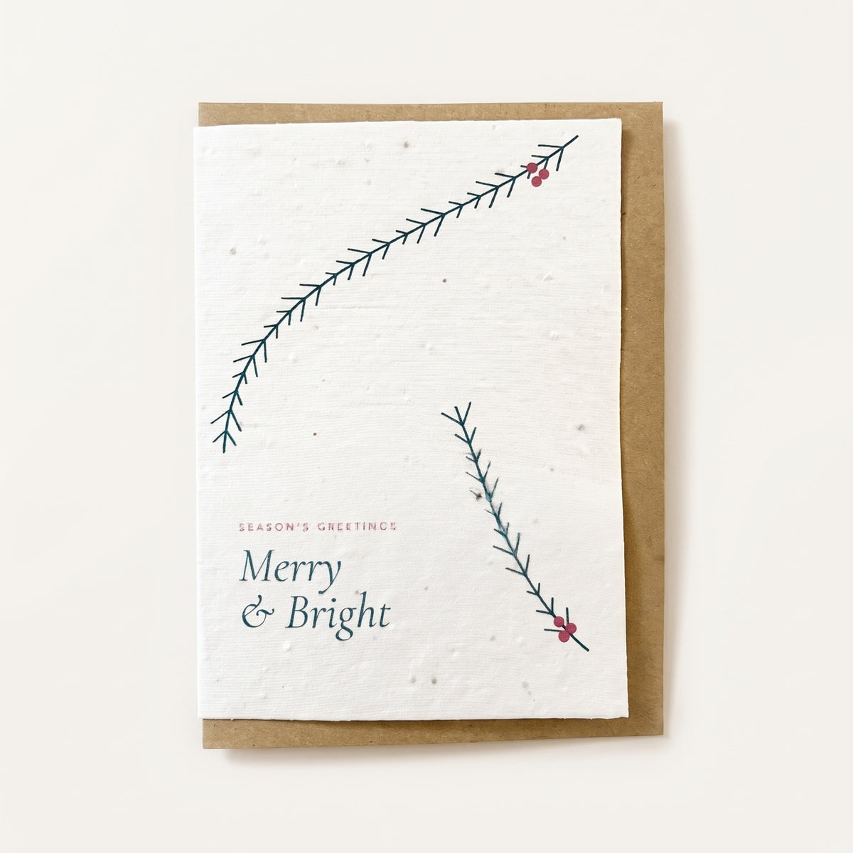 Pine & Berries | Plantable Christmas Card