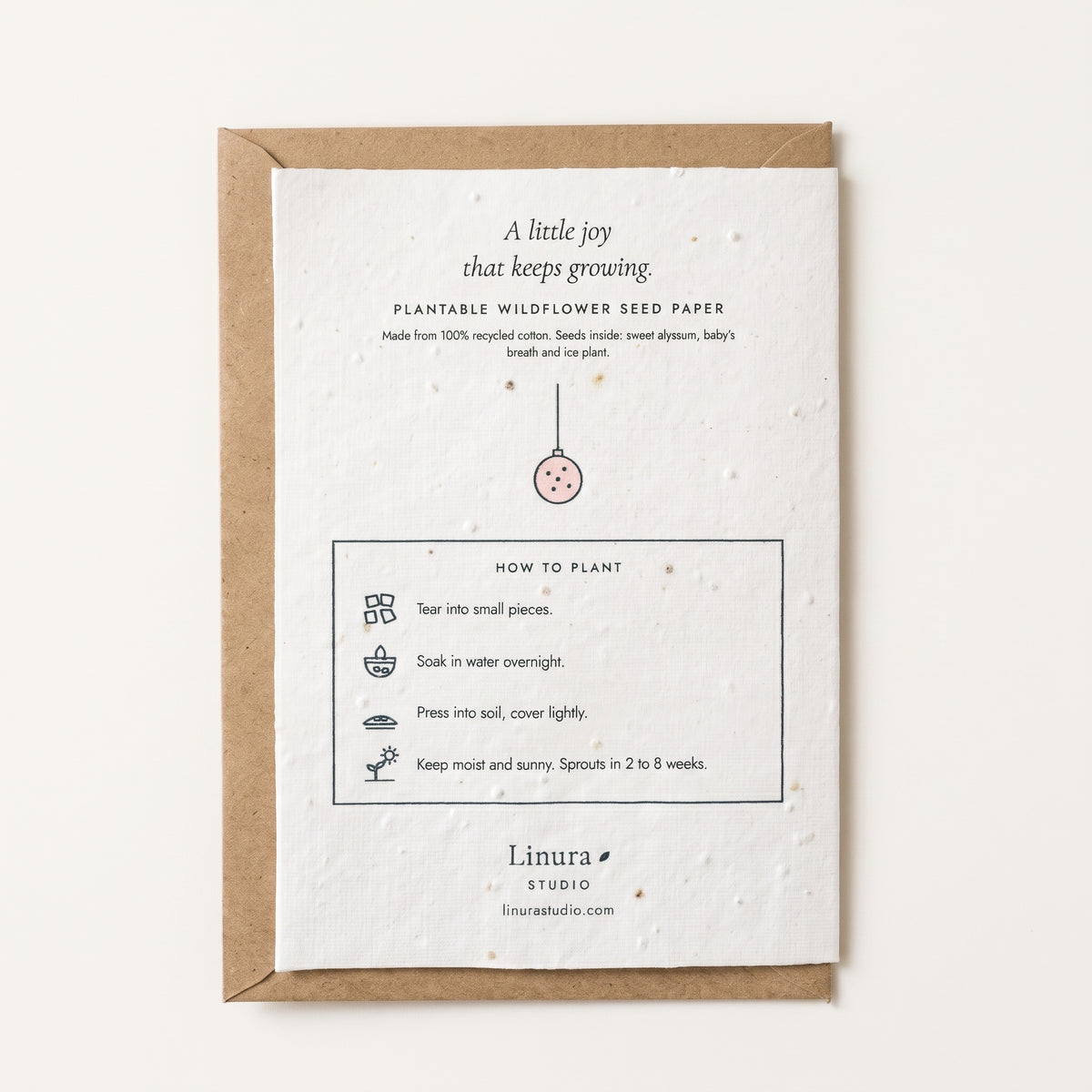 Three Ornaments | Plantable Holiday Card