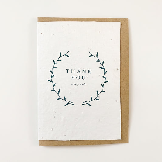 Laurel Wreath | Plantable Thank You Card