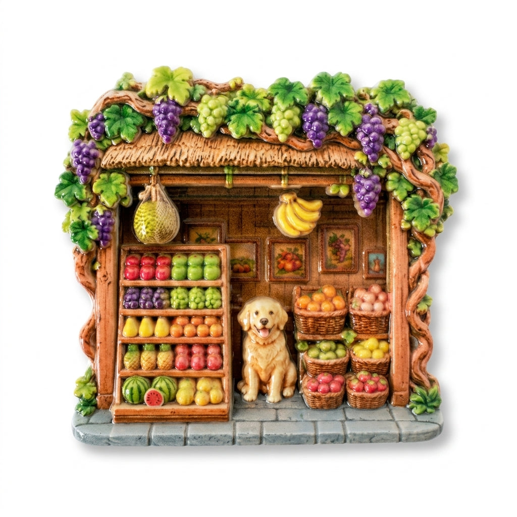 Tiny Worlds 3D Fridge Magnet