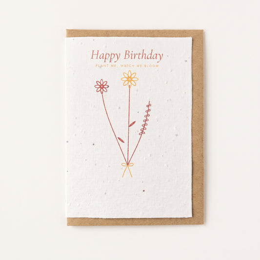 Birthday Bouquet | Plantable Birthday Card