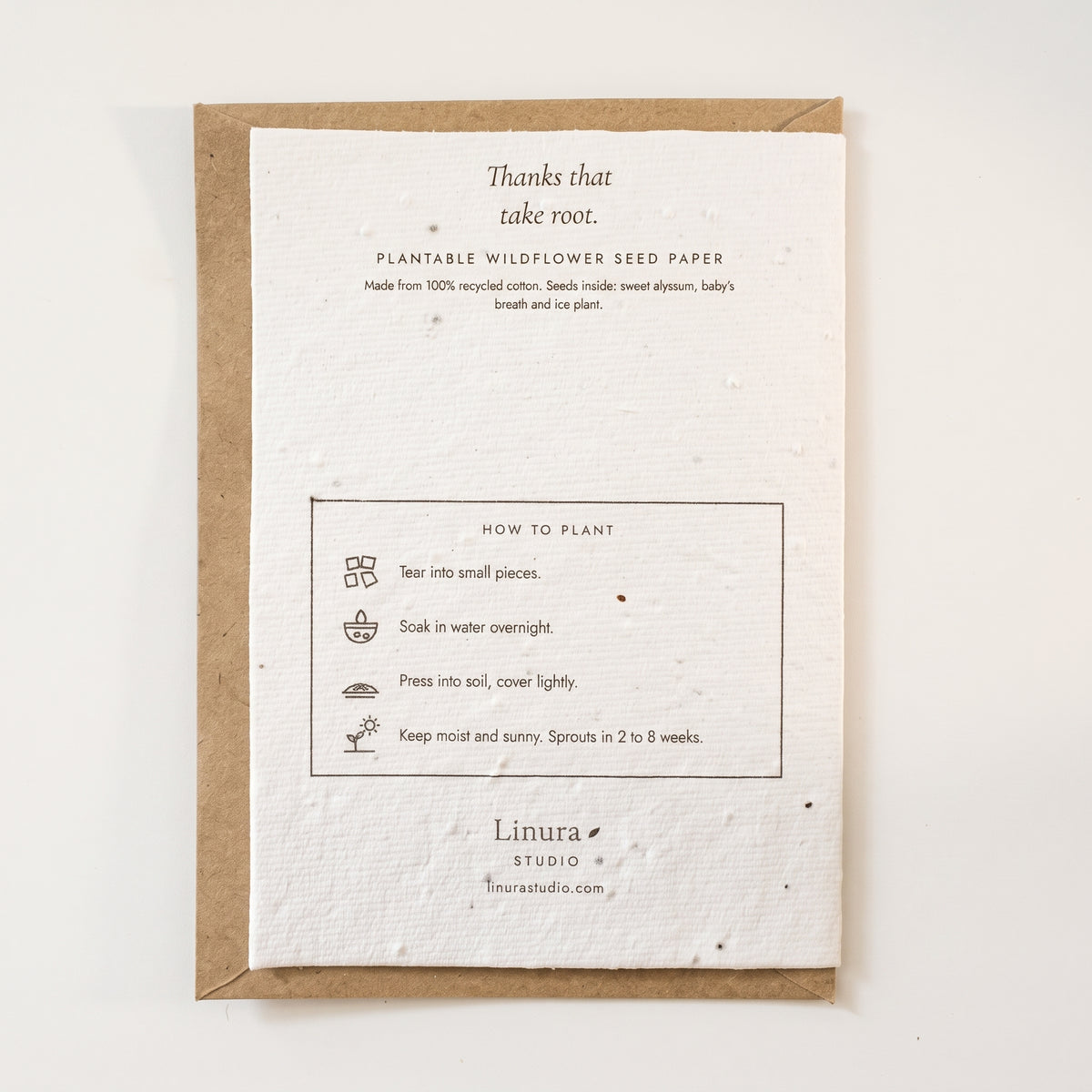 Brackets | Plantable Business Thank You Card