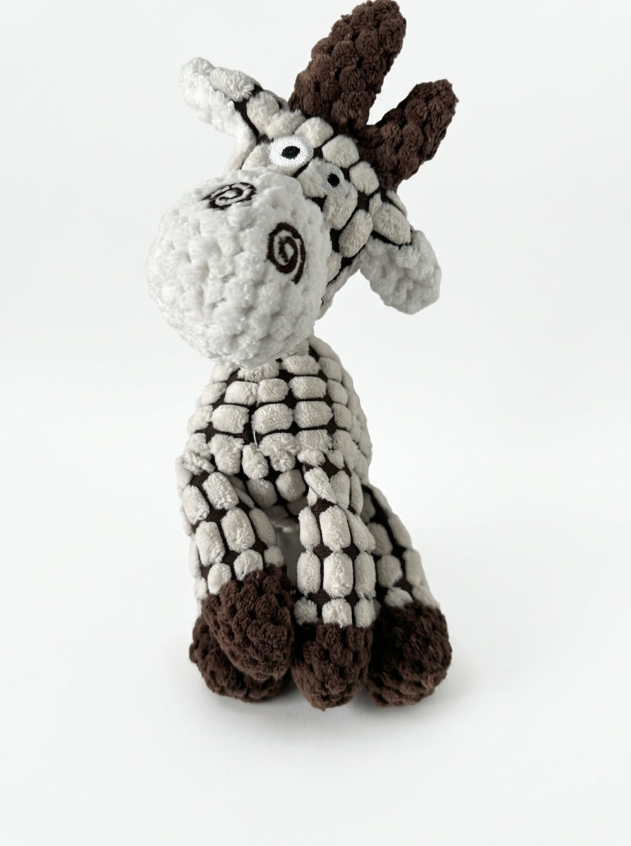 Squeaky Corduroy Donkey Plush Dog Toy