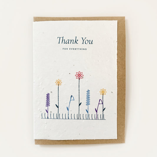 Wildflower Meadow | Plantable Thank You Card