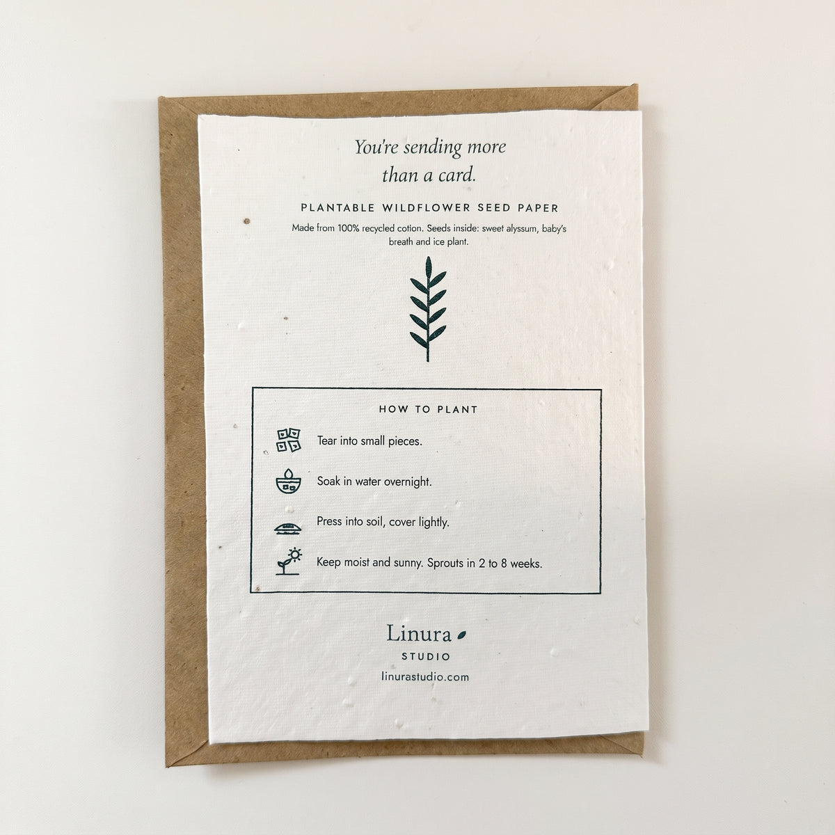Laurel Wreath | Plantable Thank You Card