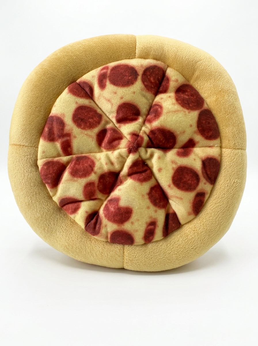 Squeaky Pepperoni Pizza Plush Dog Toy