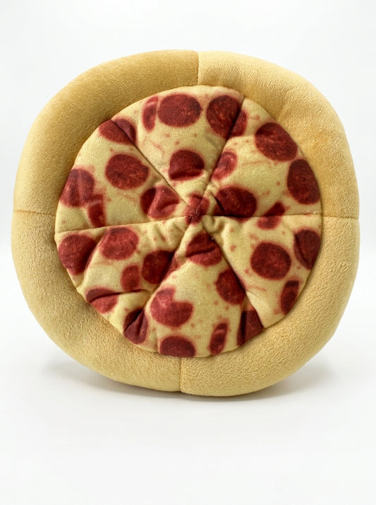 Squeaky Pepperoni Pizza Plush Dog Toy