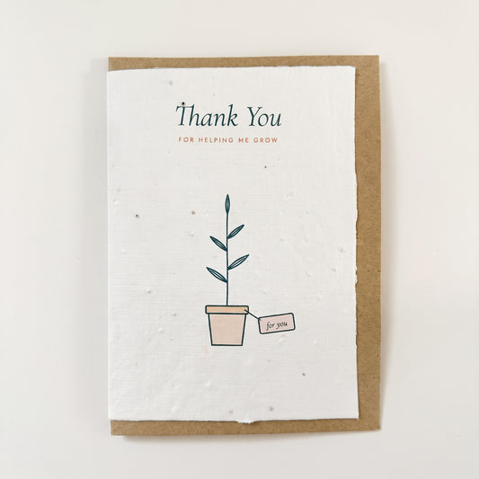 Little Plant | Plantable Thank You Card