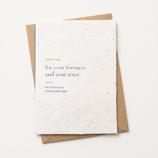 Partnership | Plantable Business Thank You Card