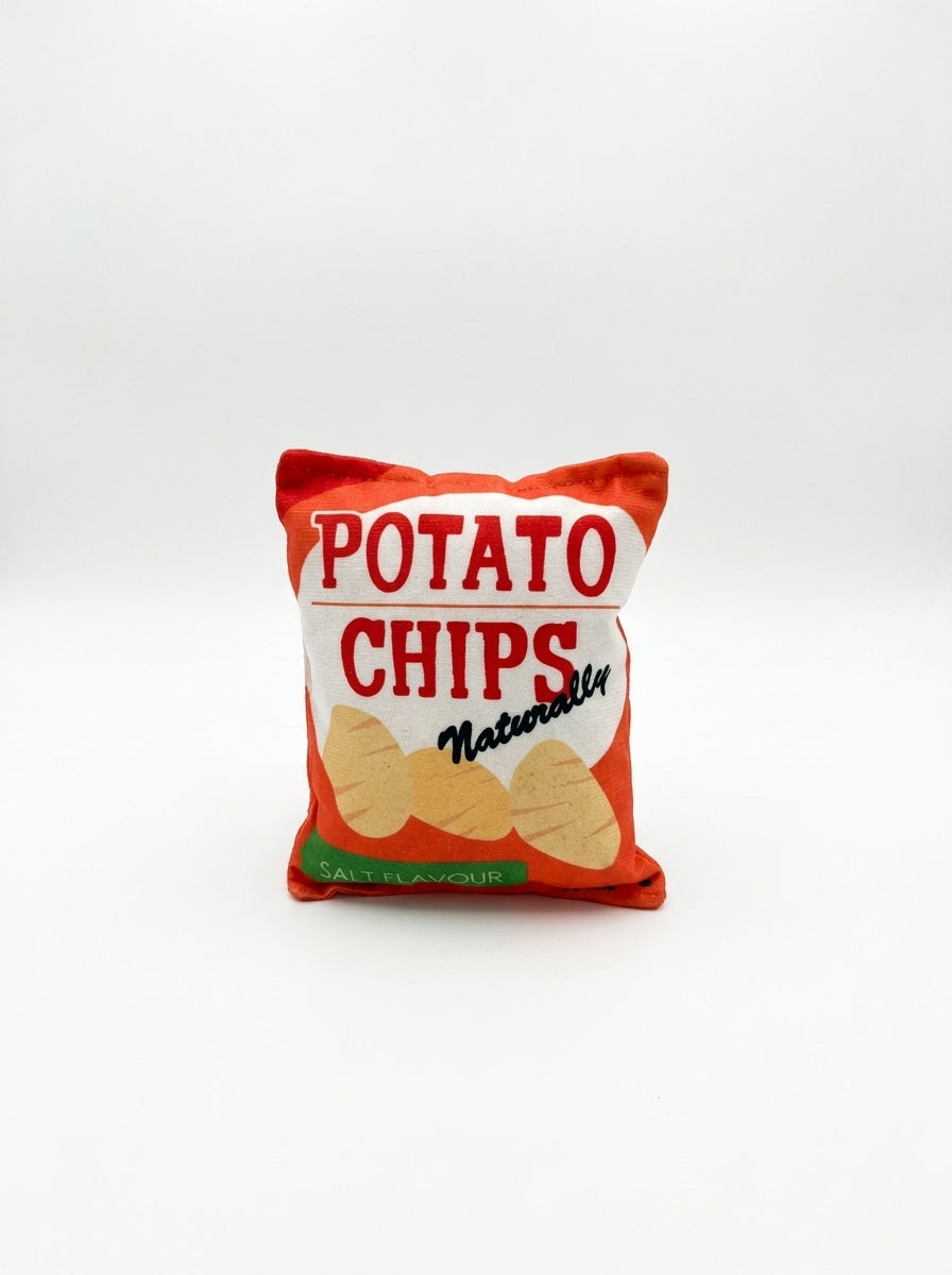 Crinkle Chip Bag Dog Toy