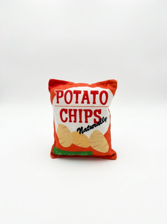 Crinkle Chip Bag Dog Toy