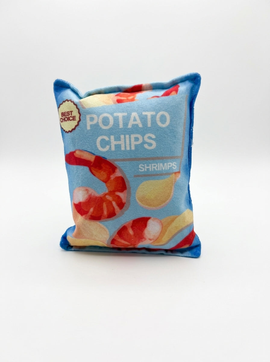 Crinkle Chip Bag Dog Toy