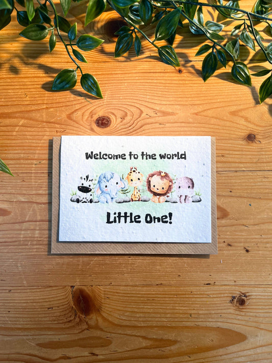 Welcome Little One - Plantable Seed Card